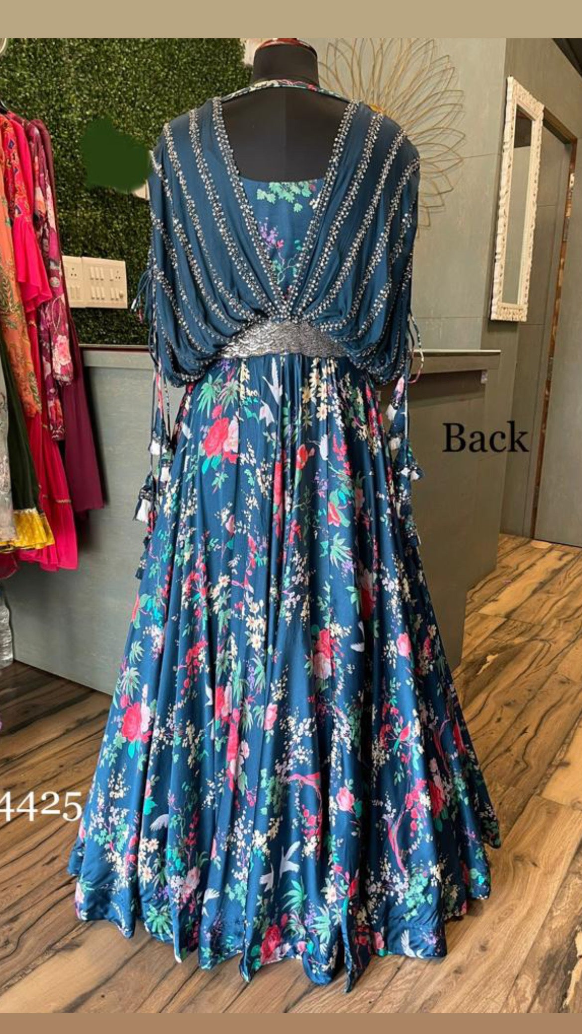 Celebrity inspired trendy beautiful gown - Saffronfashionindia