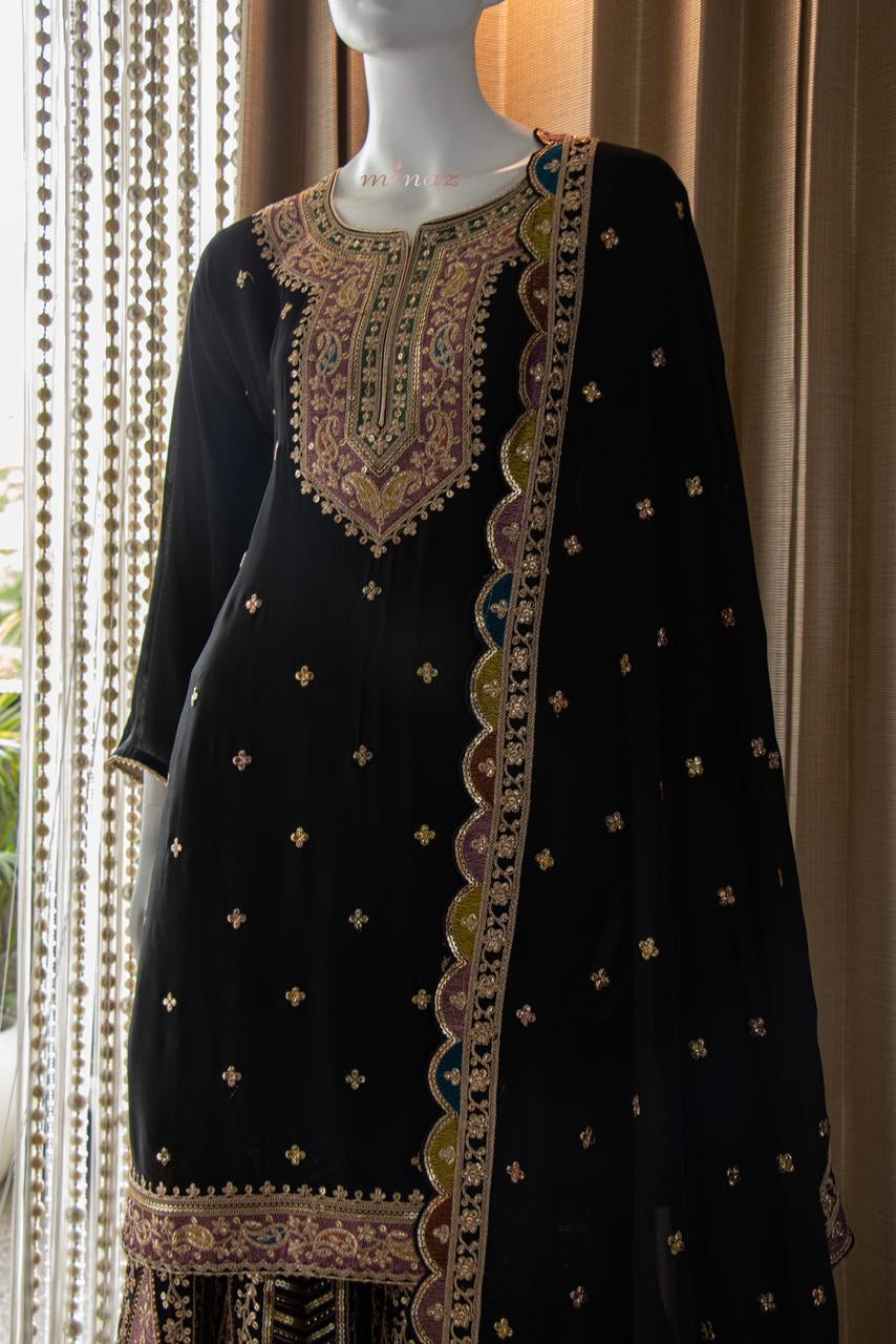 Mariama sharara gharara dress Pakistani dress - Saffronfashionindia