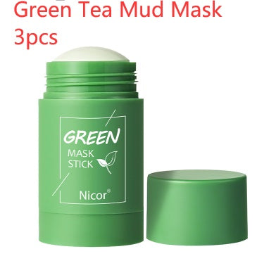 Cleansing Green Tea Mask Clay Stick Oil Control Anti-Acne Whitening Seaweed Mask Skin Care Saffronfashionindia