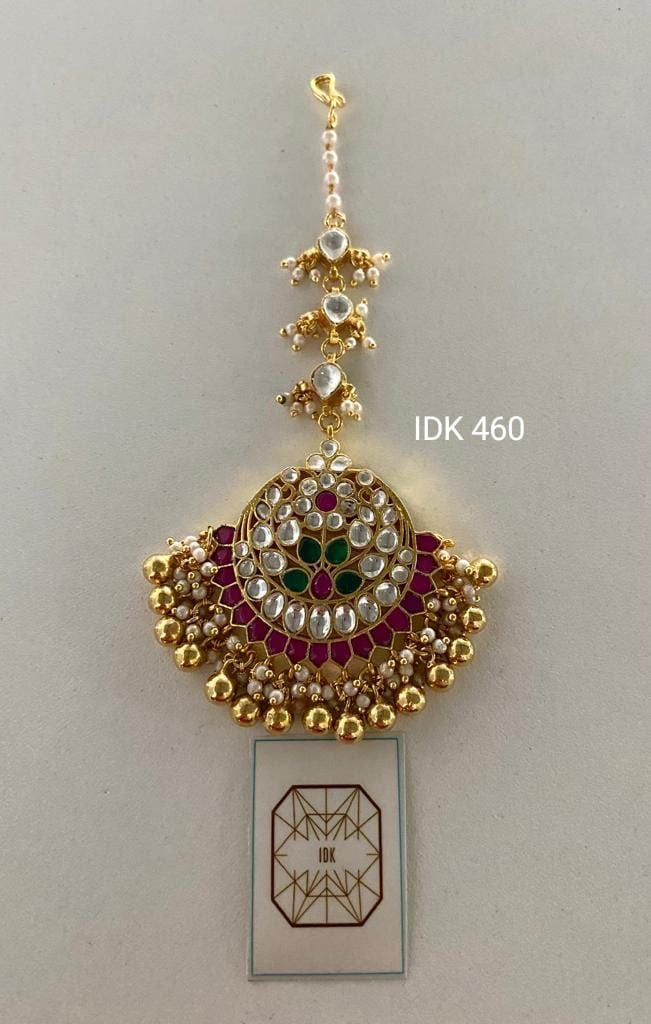 Lobini kundan tikka pacchi kundan tikka - Saffronfashionindia