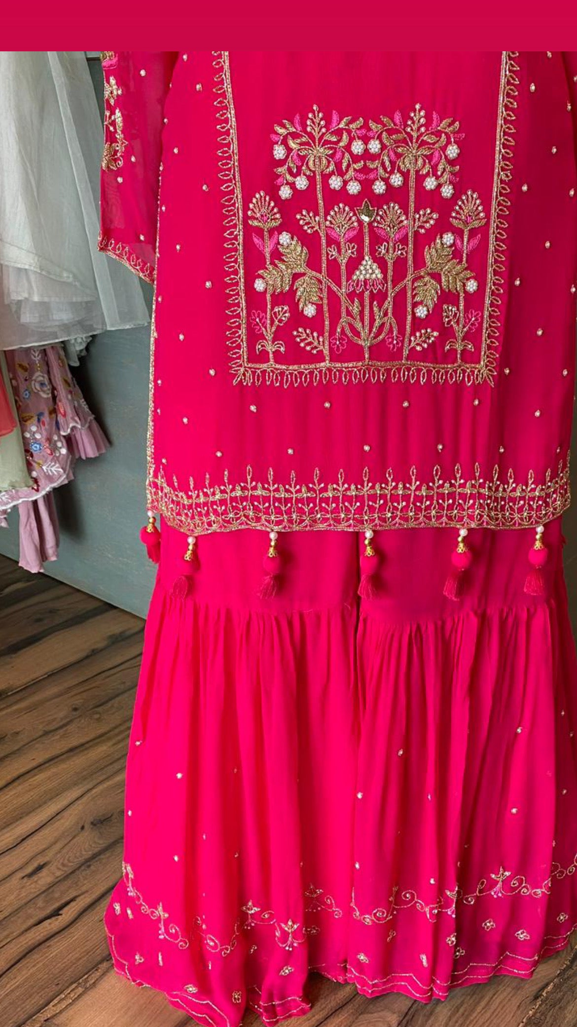 Lina kurta gorgette indowestern dress - Saffronfashionindia