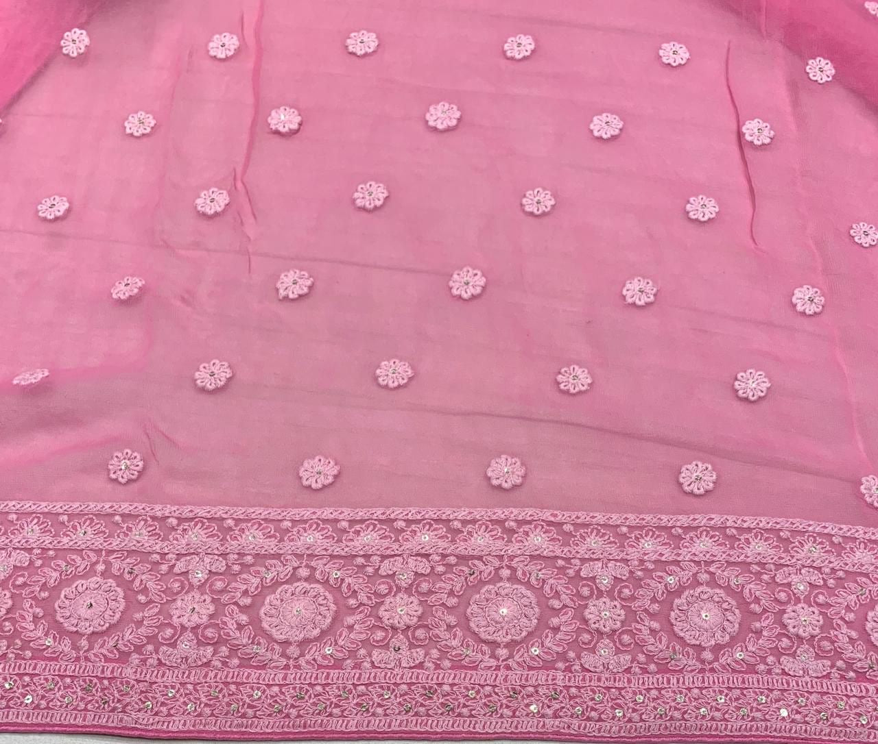Elegant Chikankari saree Indian traditional sarees - Saffronfashionindia