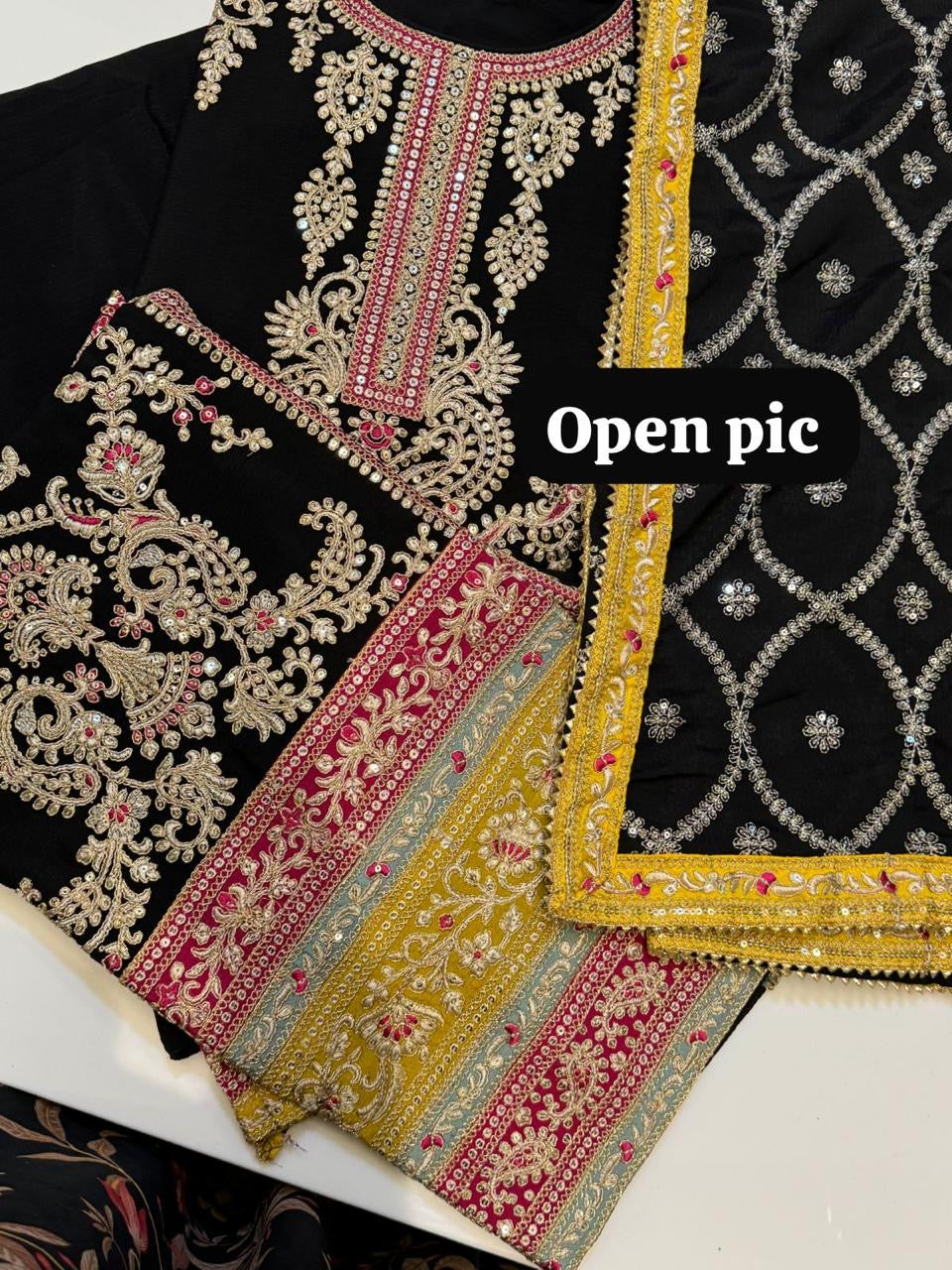 Pakistani inspired dresses Embroidered dress SaffronFashion