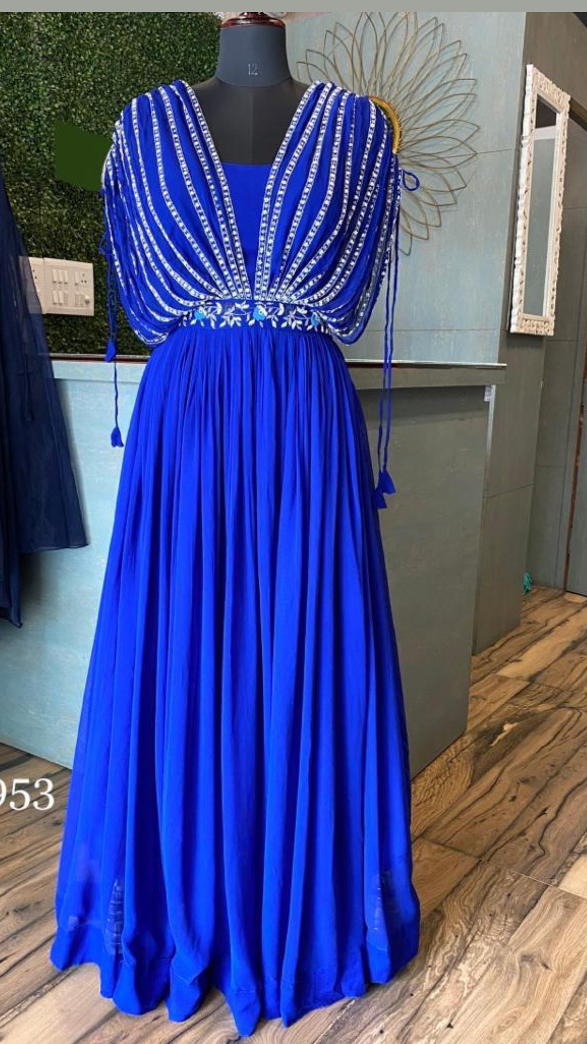 Senorita long partywear reception gown - Saffronfashionindia