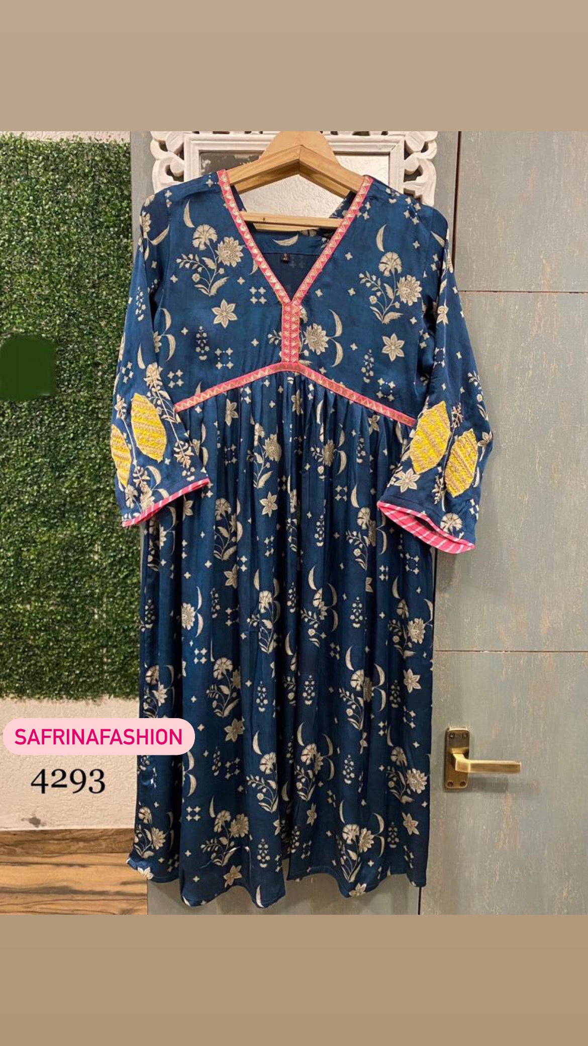 Alia inspired blue dress indian dress - Saffronfashionindia