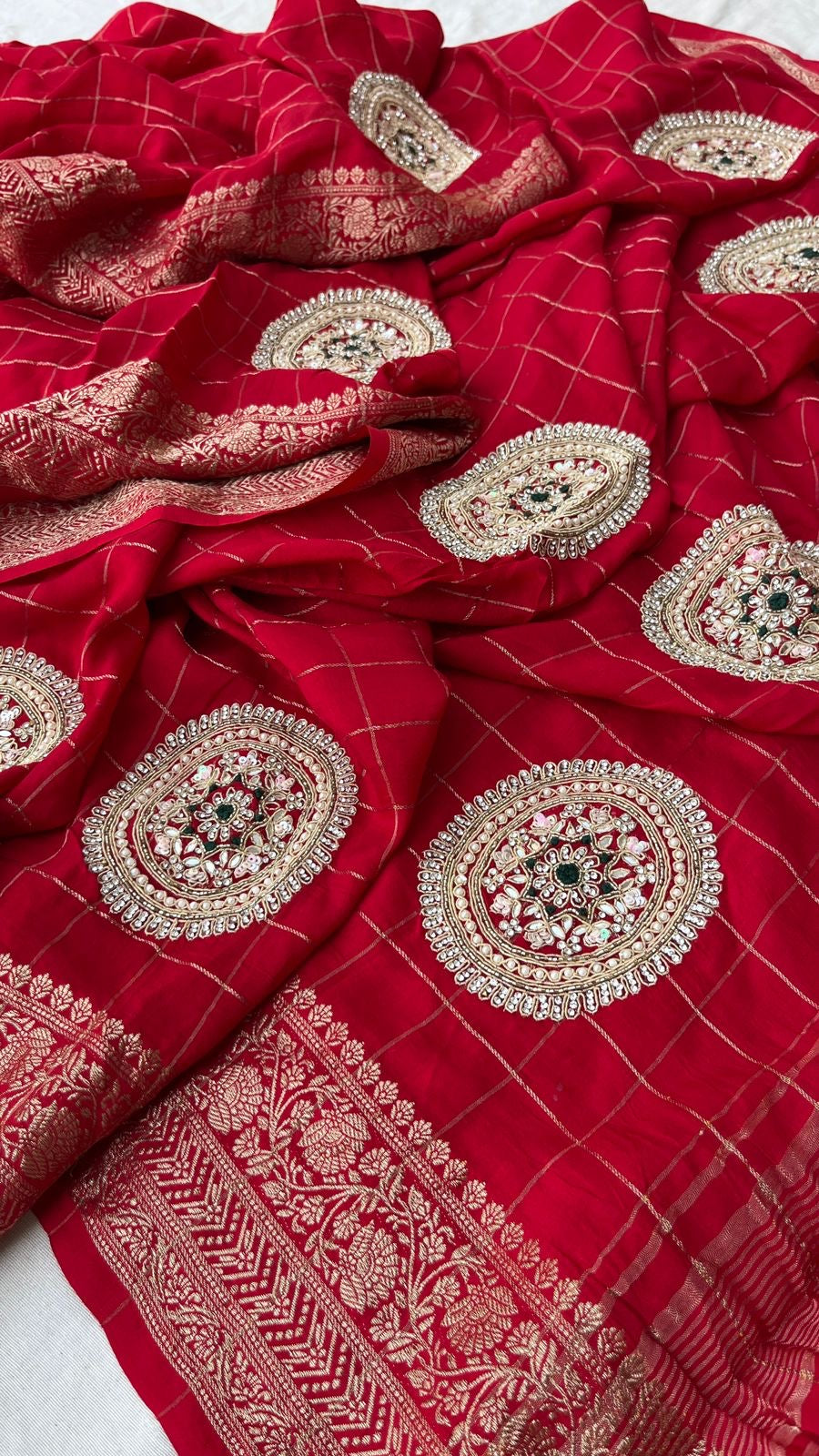 Munga Banarsi saree women Indian sari - Saffronfashionindia