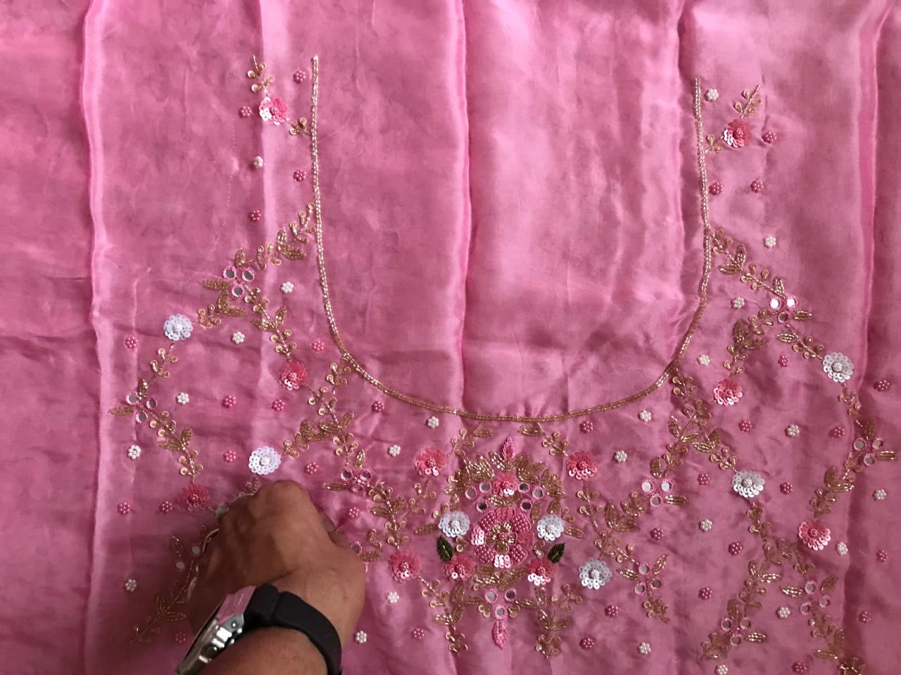 Ombre shaded saree premium satin luxury silk sarees women sari blouse - Saffronfashionindia