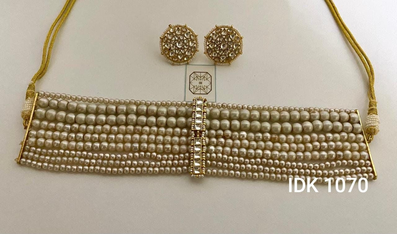 Ravania choker set pearl set trendy set SaffronFashion