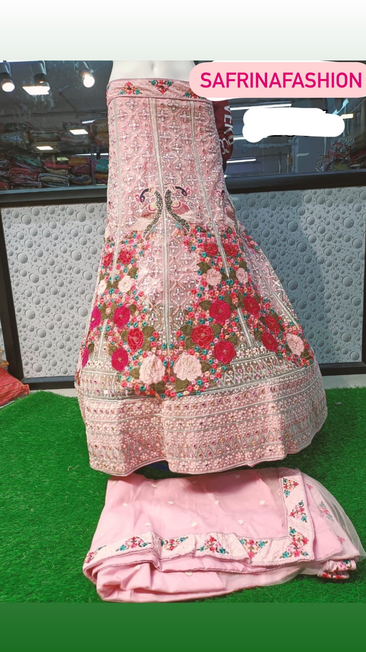 Pink beautiful bridal bridesmaid lehanga - Saffronfashionindia