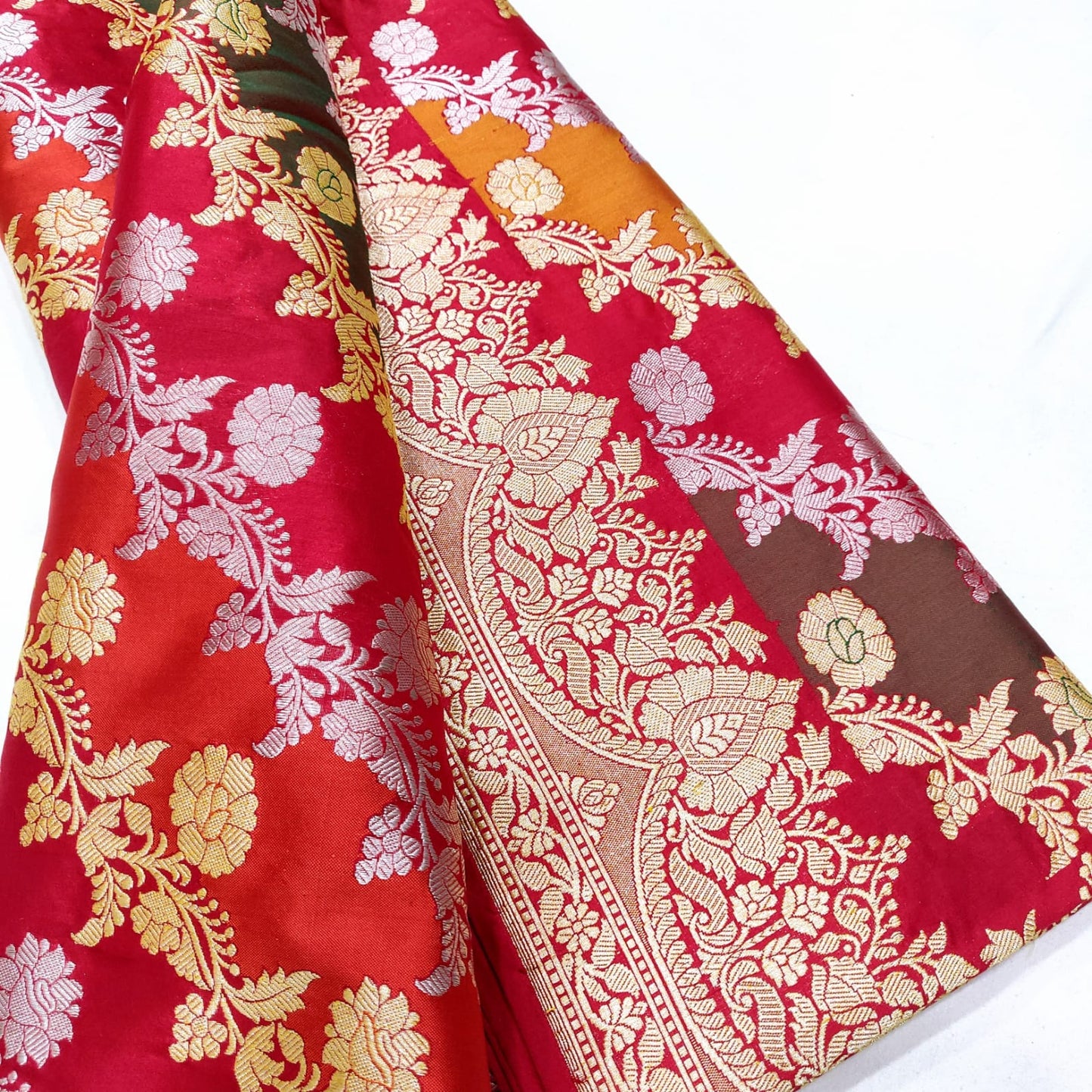 Rangkat handwoven Katan silk sarees - Saffronfashionindia