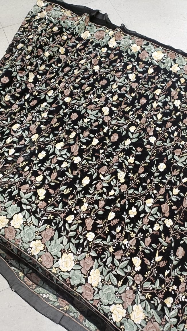 Zinhaat Parsi gara Authentic Sarees - Saffronfashionindia