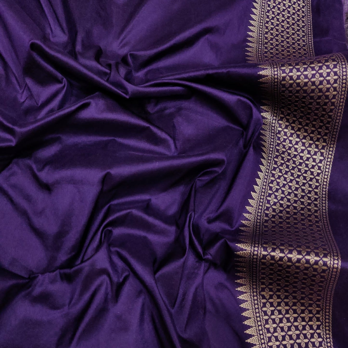 Gemeie Katan silk handwoven saree Saffronfashion