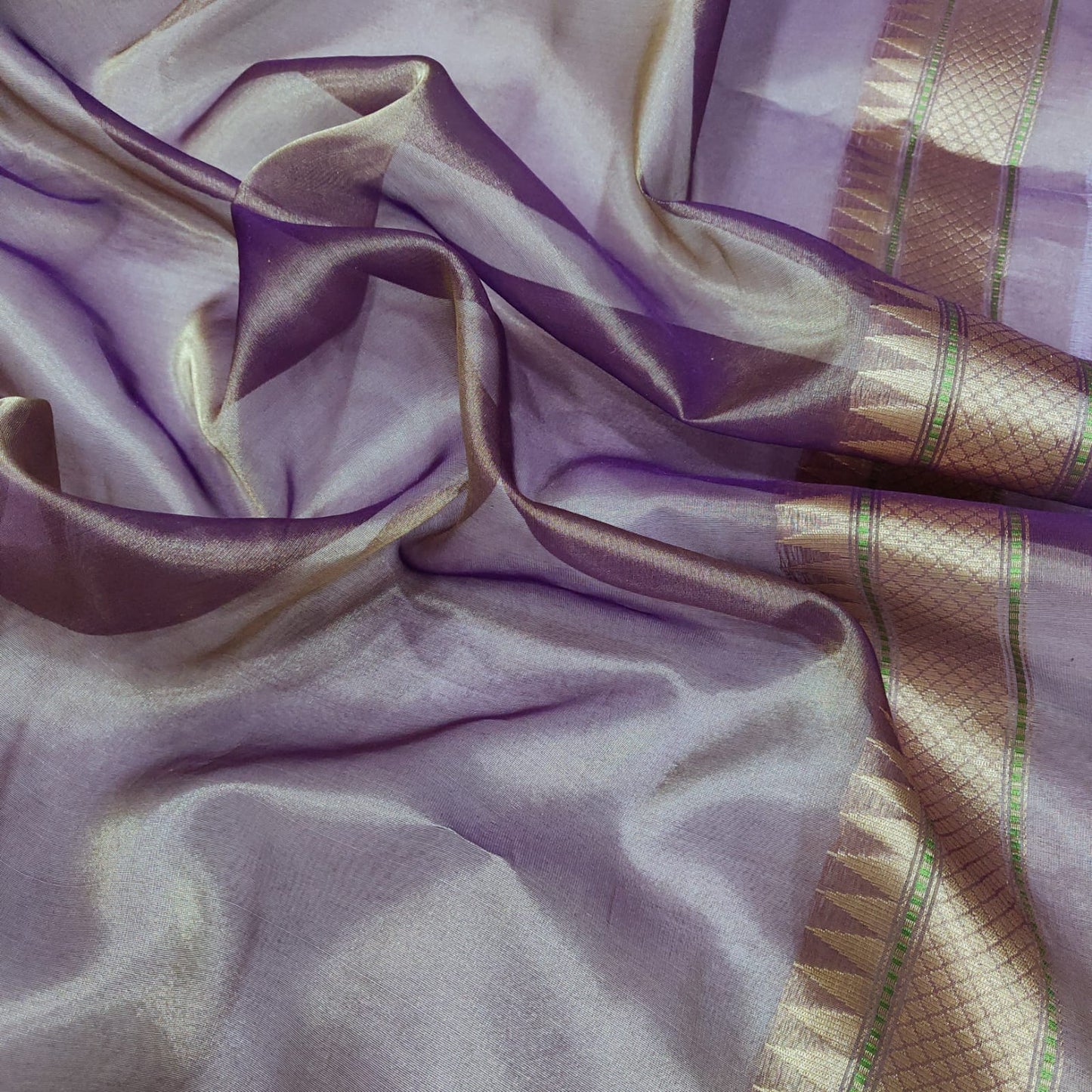 Wahima tissue kora handwoven saree - Saffronfashionindia