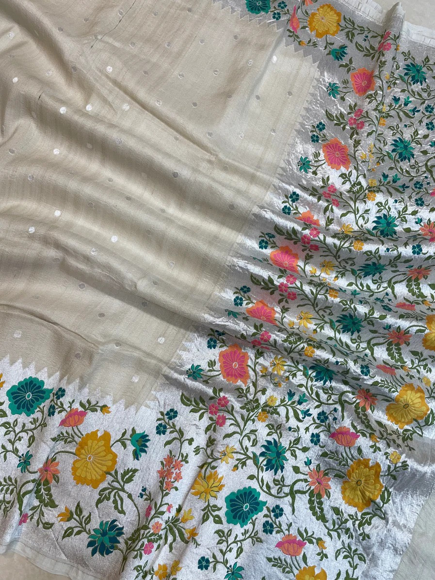 Lavita handloom Banarsi tussar sarees - Saffronfashionindia