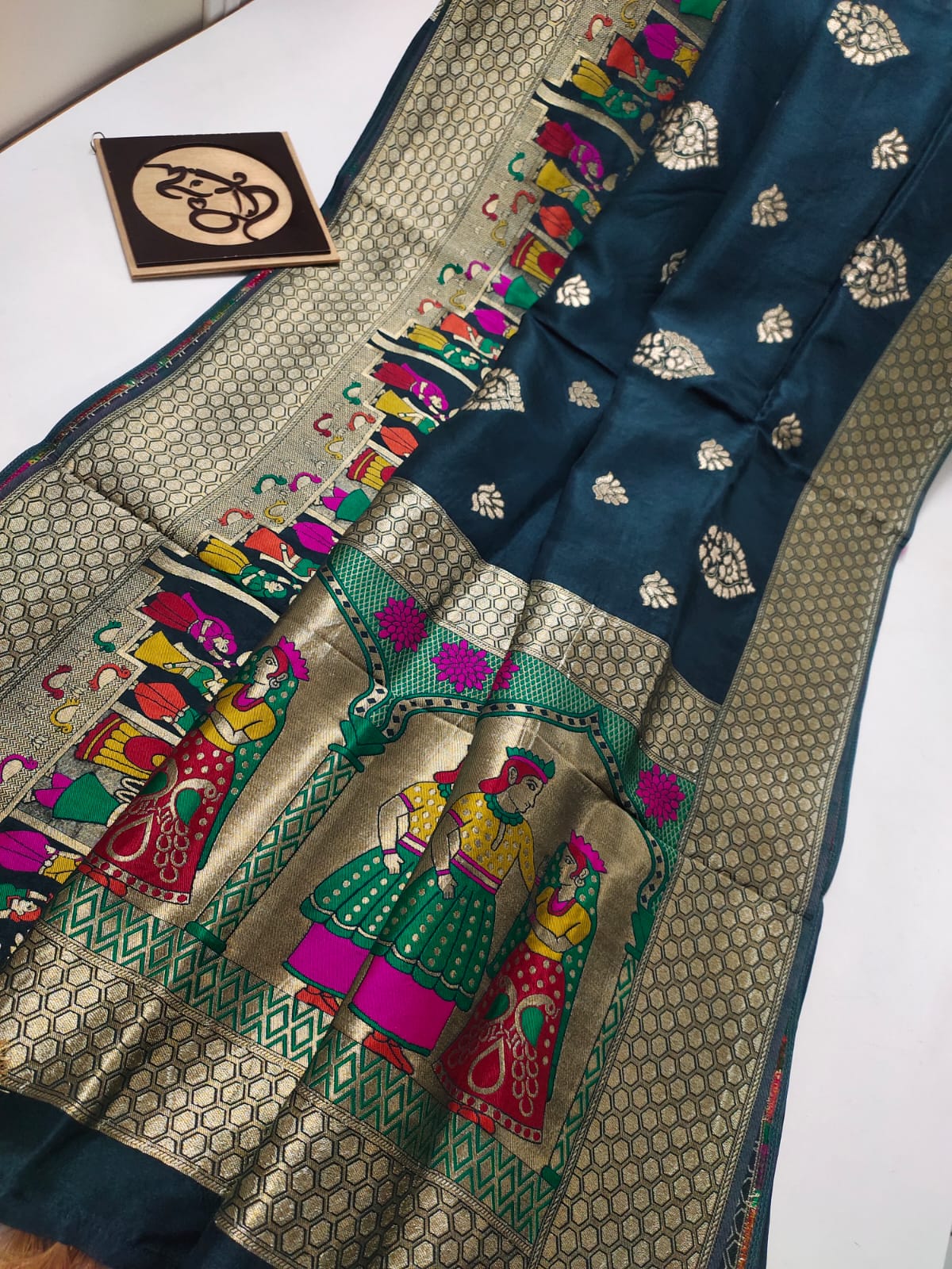 Lavik benaras moonga saree - Saffronfashionindia