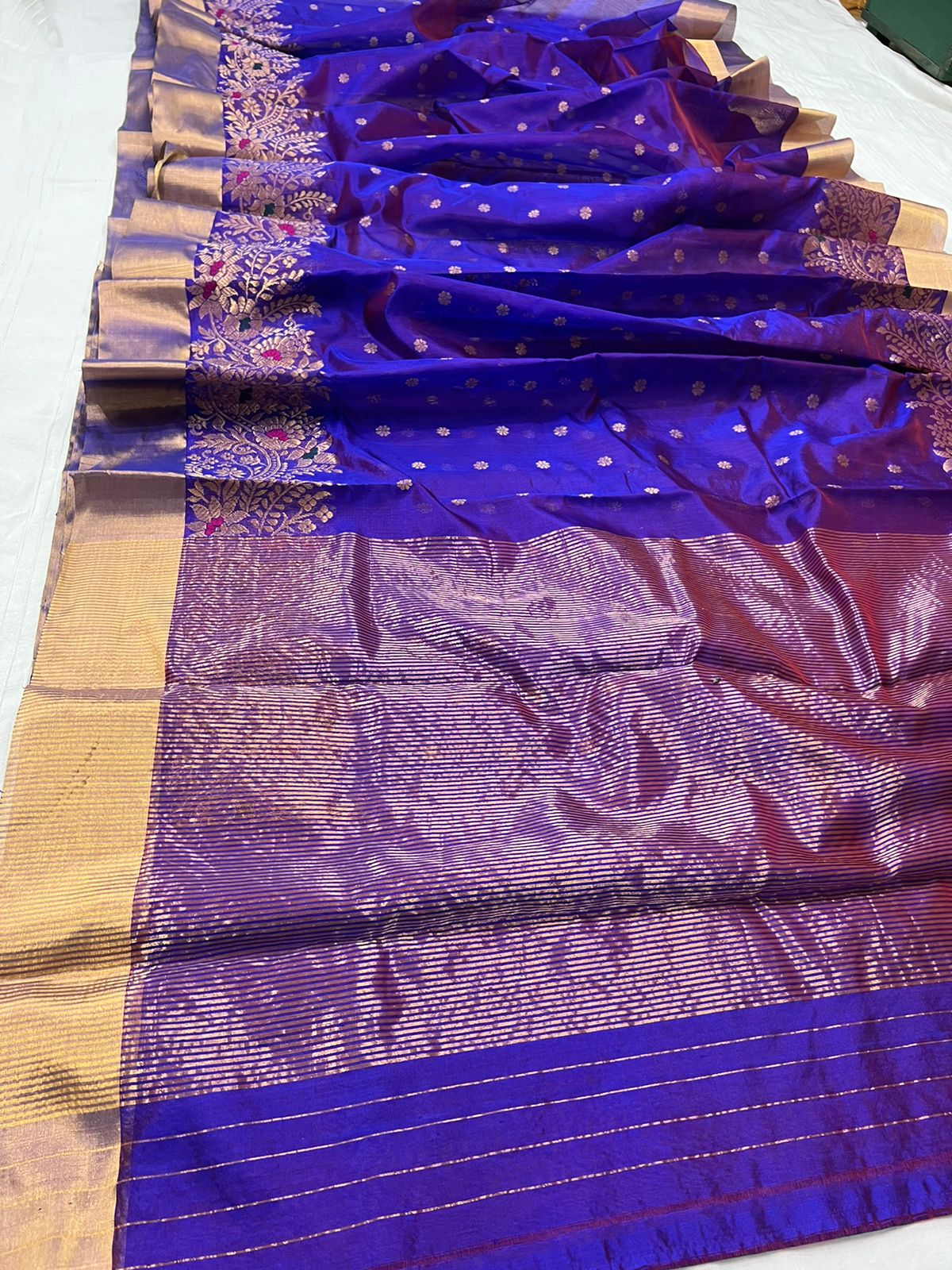Niharika Chanderi Pattu saree - Saffronfashionindia