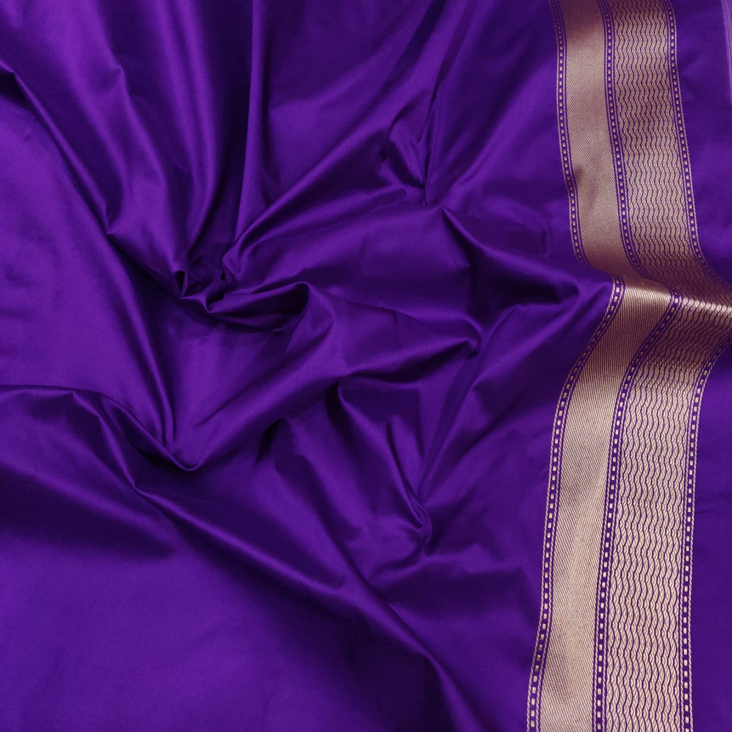 Wine inspired Katan handwoven saree - Saffronfashionindia