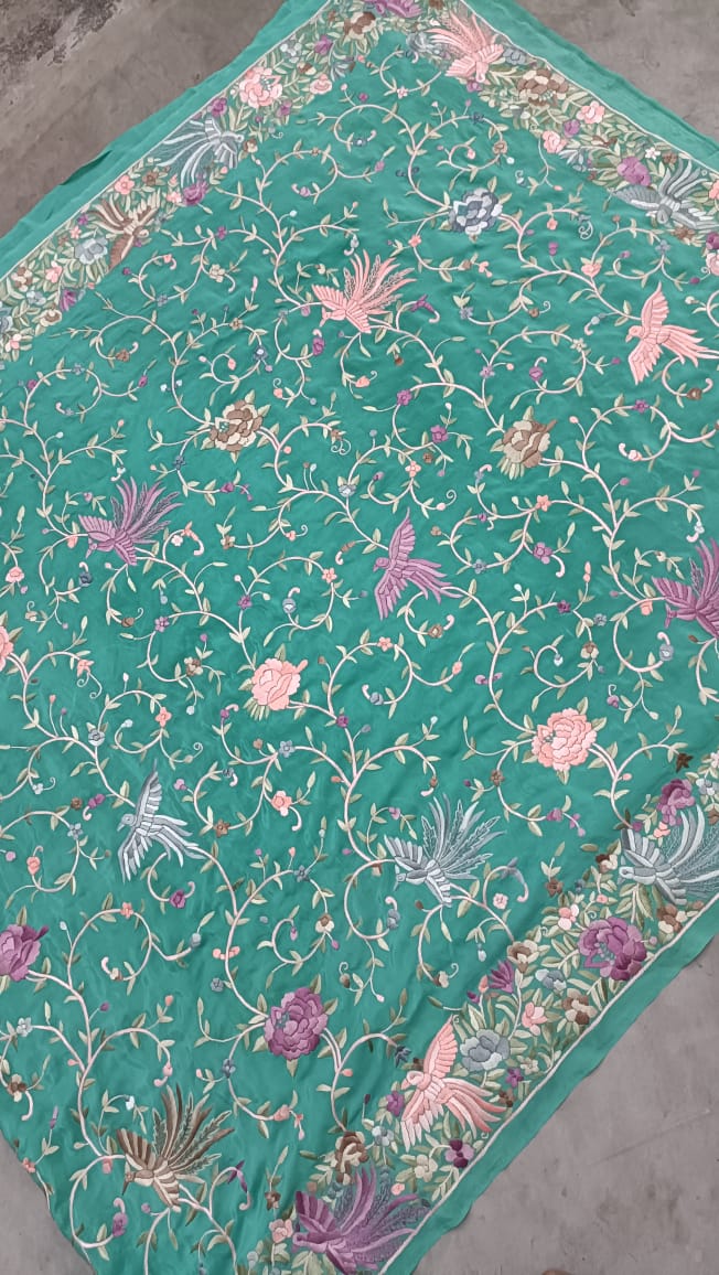 Arvika Parsi gara saree - Saffronfashionindia