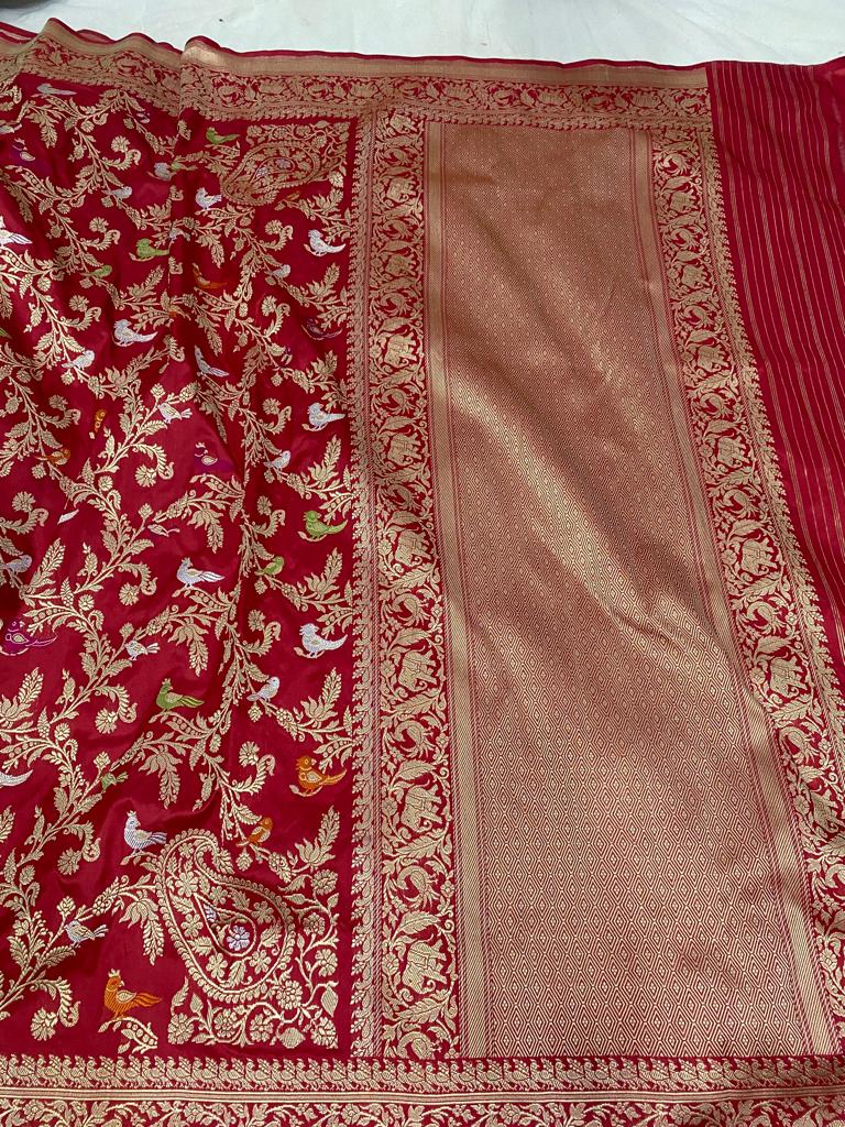 Madhulika Katan shikargha saree - Saffronfashionindia