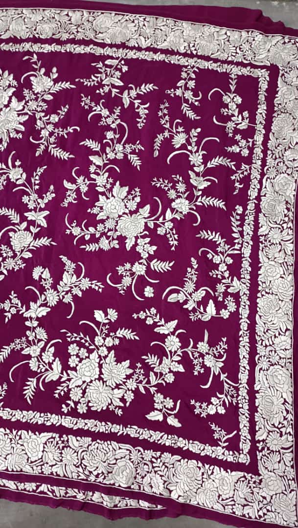 Arvika floral Parsi saree - Saffronfashionindia