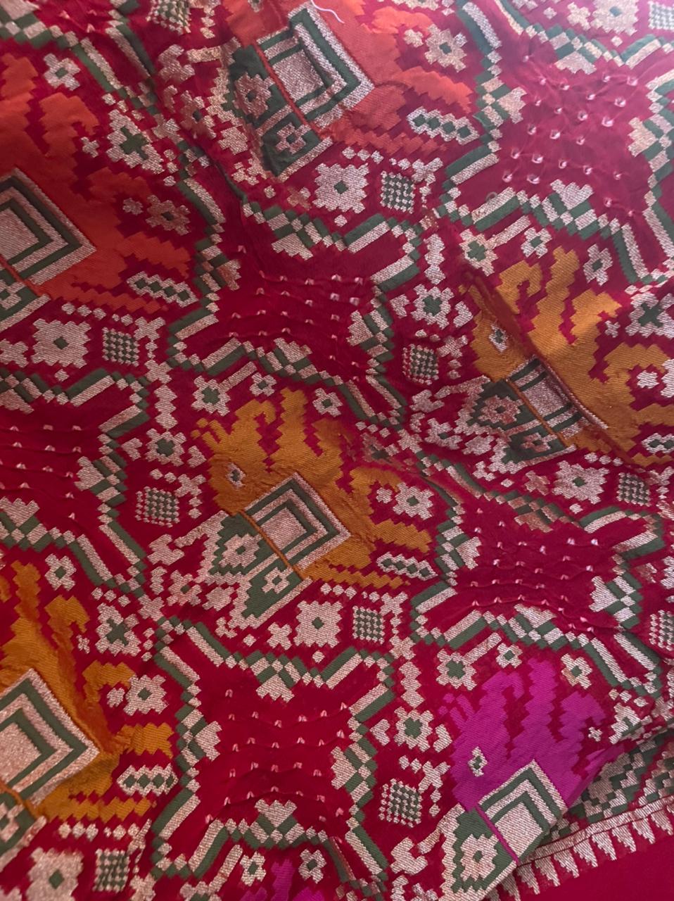 Nirav patola handwoven dupatta - Saffronfashionindia