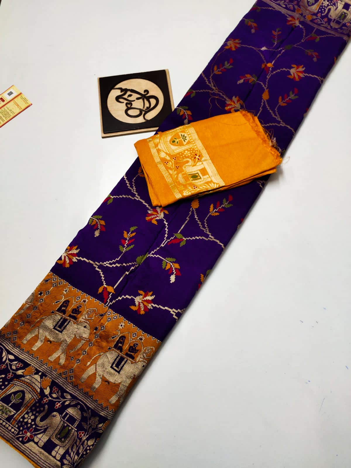 Banarsi moonga saree - Saffronfashionindia