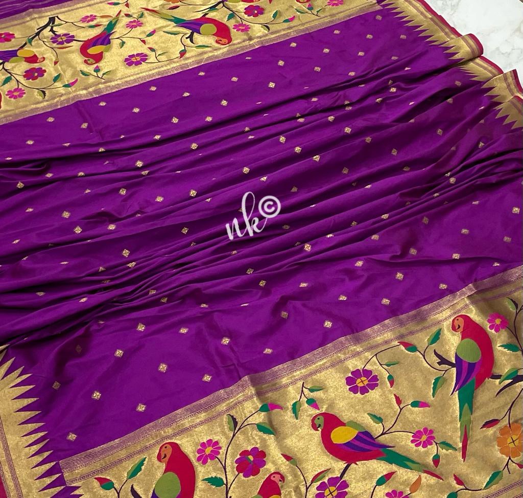 Parrot inspired dupatta - Saffronfashionindia