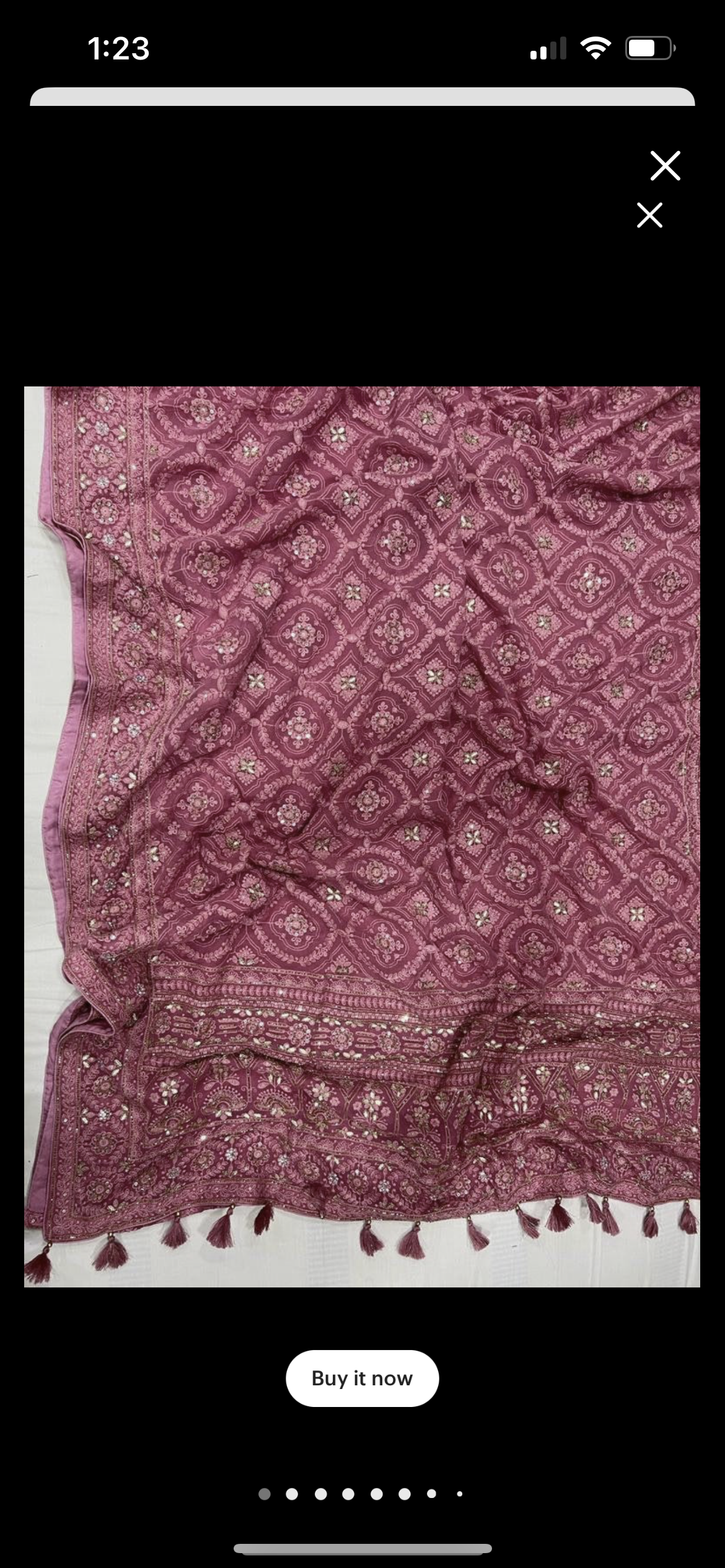 Krushil Chikankari gorgette saree - Saffronfashionindia