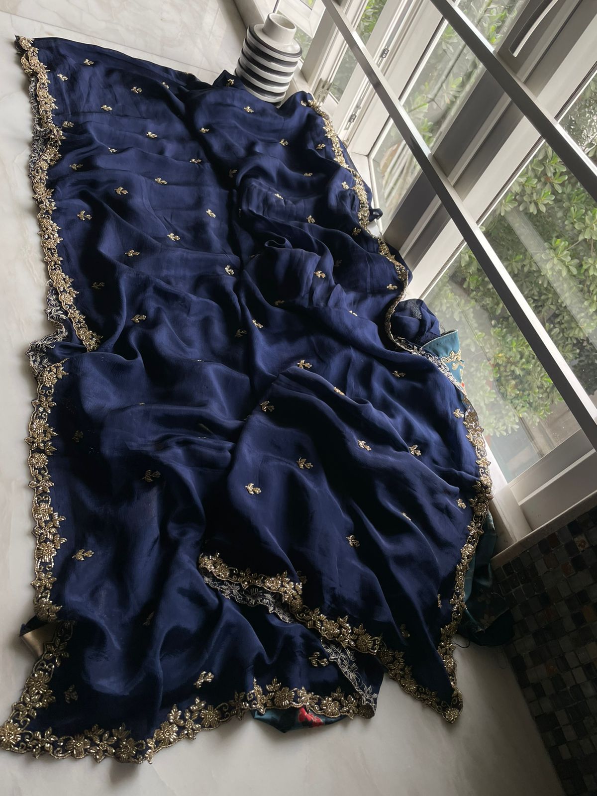 Glamorous partywear saree - Saffronfashionindia