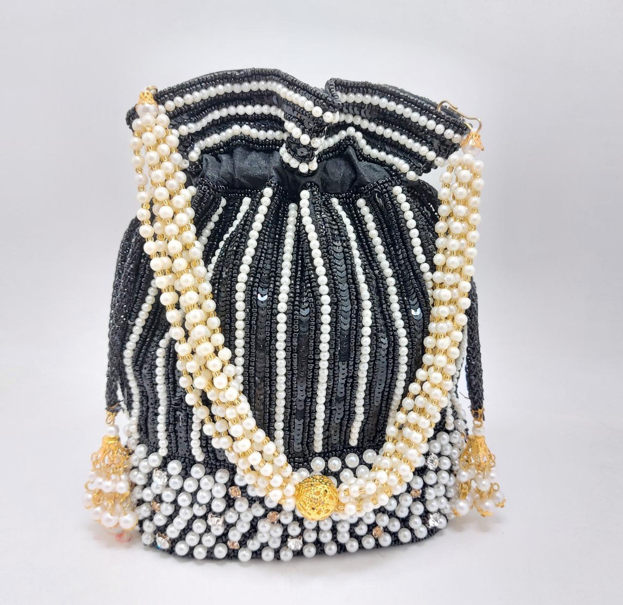 Sequins potli - Saffronfashionindia