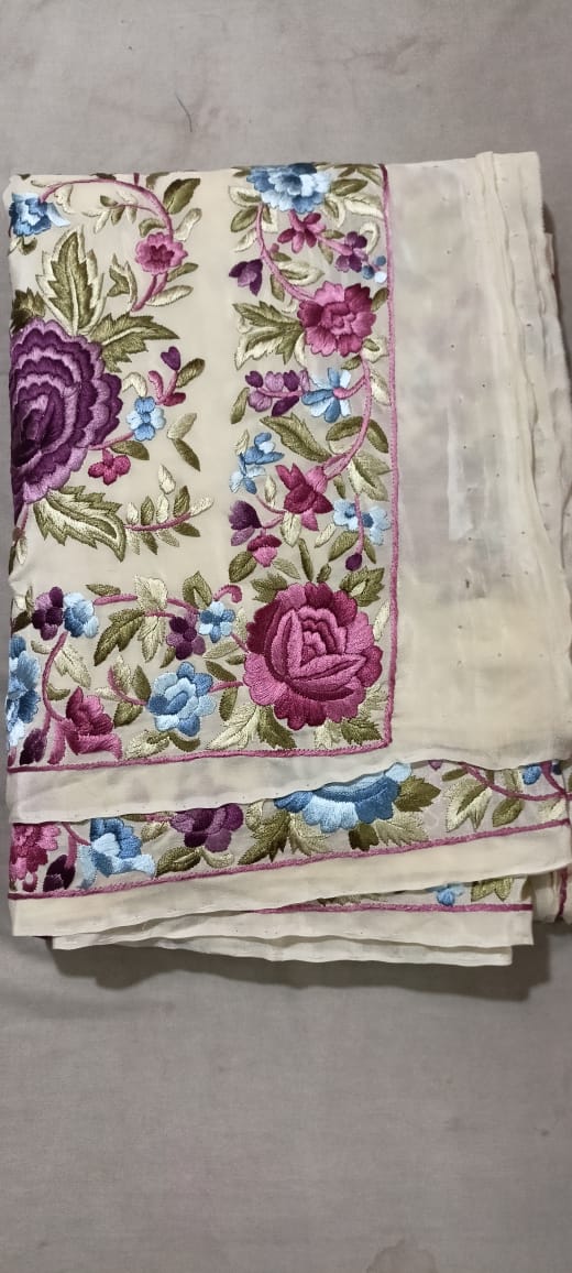 Ramnuja authentic Parsi gara saree - Saffronfashionindia