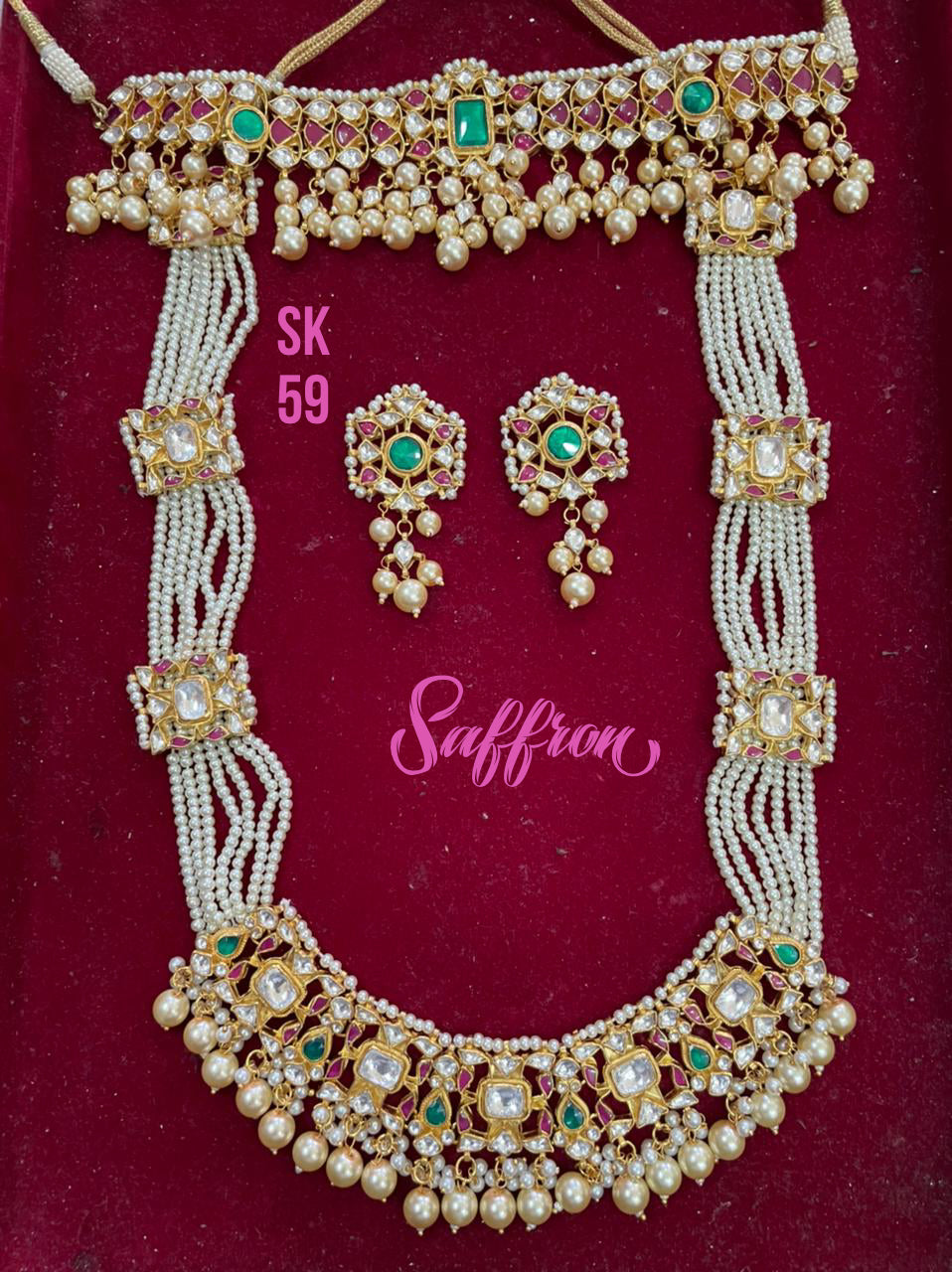 Noorjahan bridal set - Saffronfashionindia