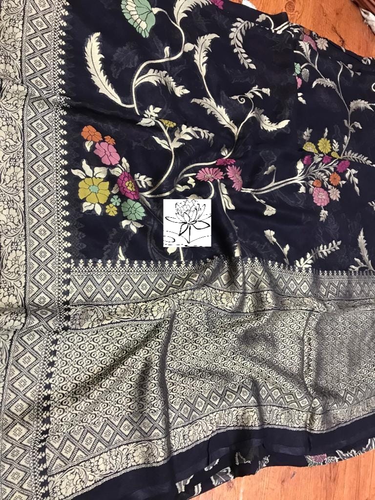 Rimika khaddi banarsi saree - Saffronfashionindia