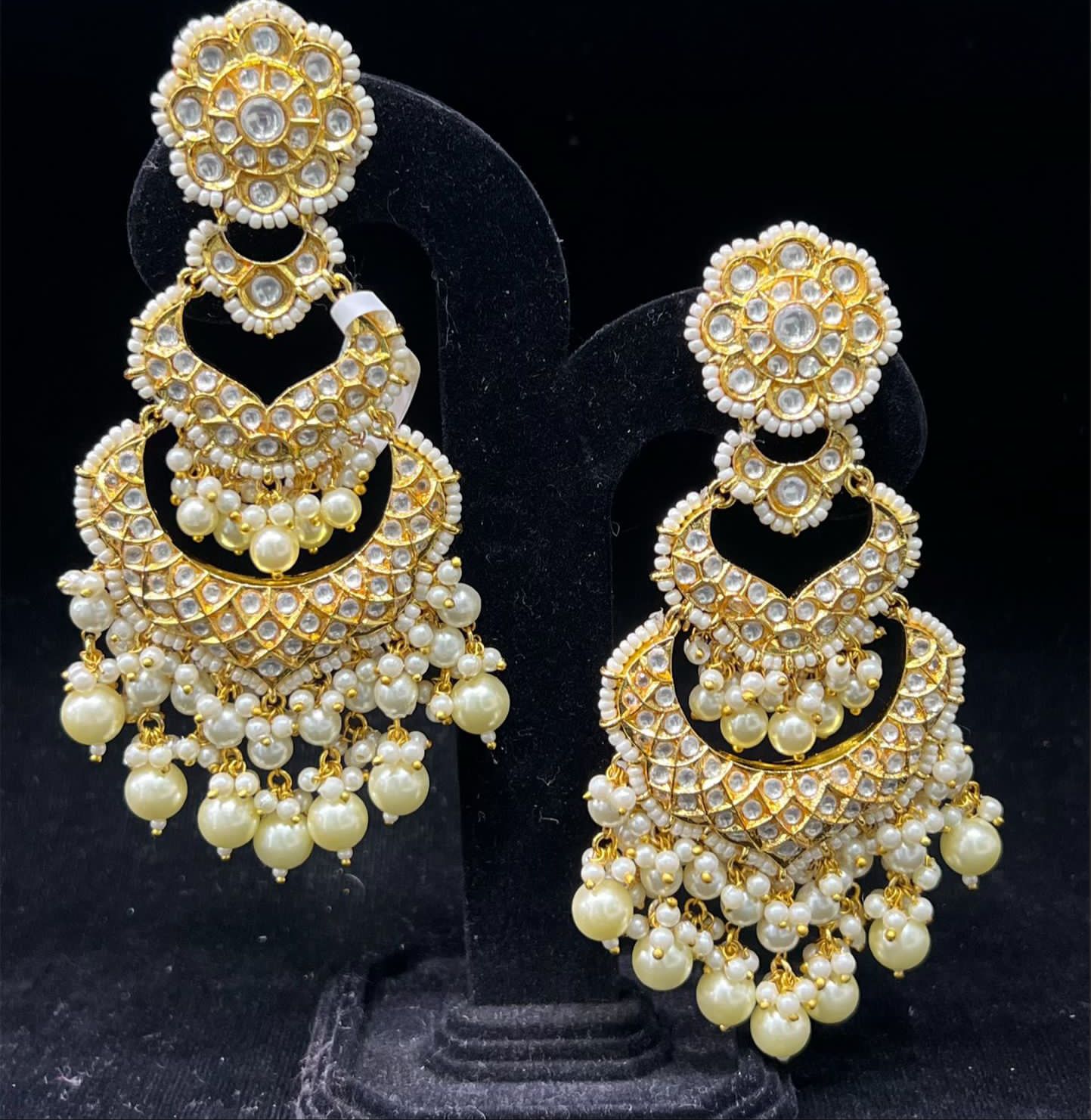 Tanuja beautiful chaandbaali earrings - Saffronfashionindia