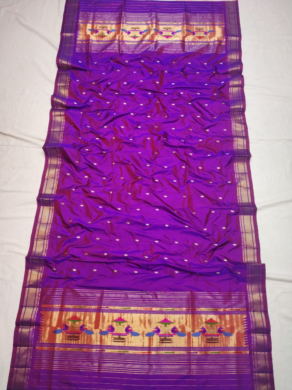 Silk paithani dupatta - Saffronfashionindia