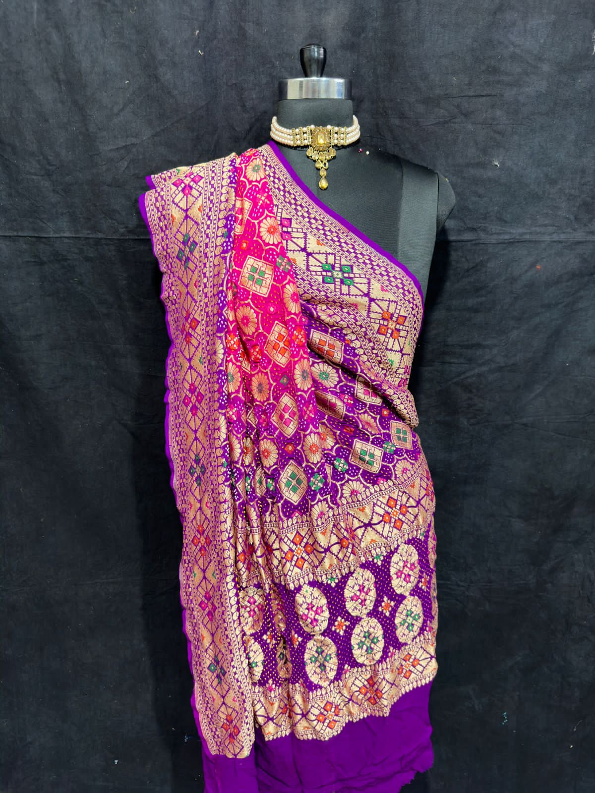 Shasha bandhani dupatta - Saffronfashionindia