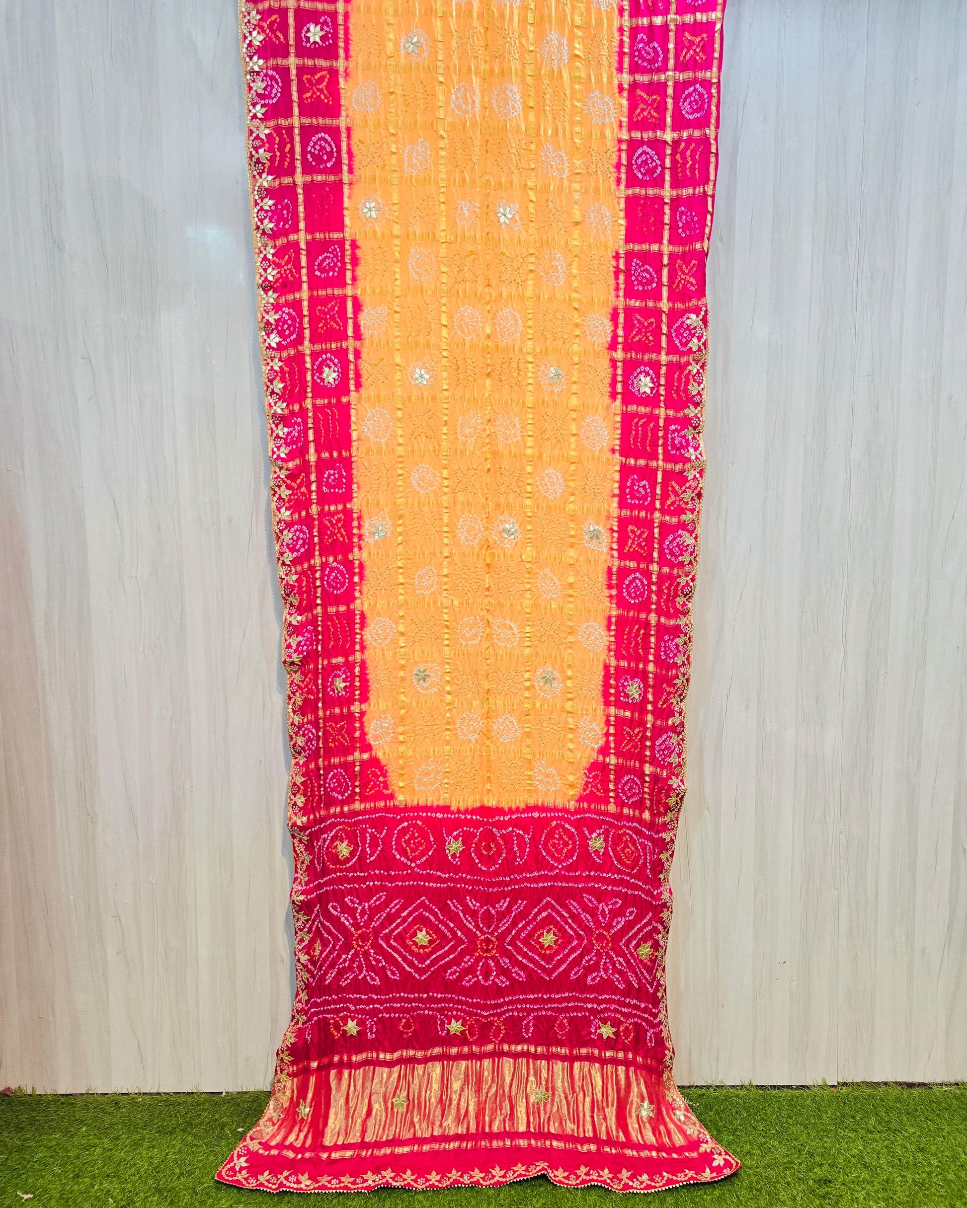 Gharchola saree gajji silk saree Indian sari blouse - Saffronfashionindia