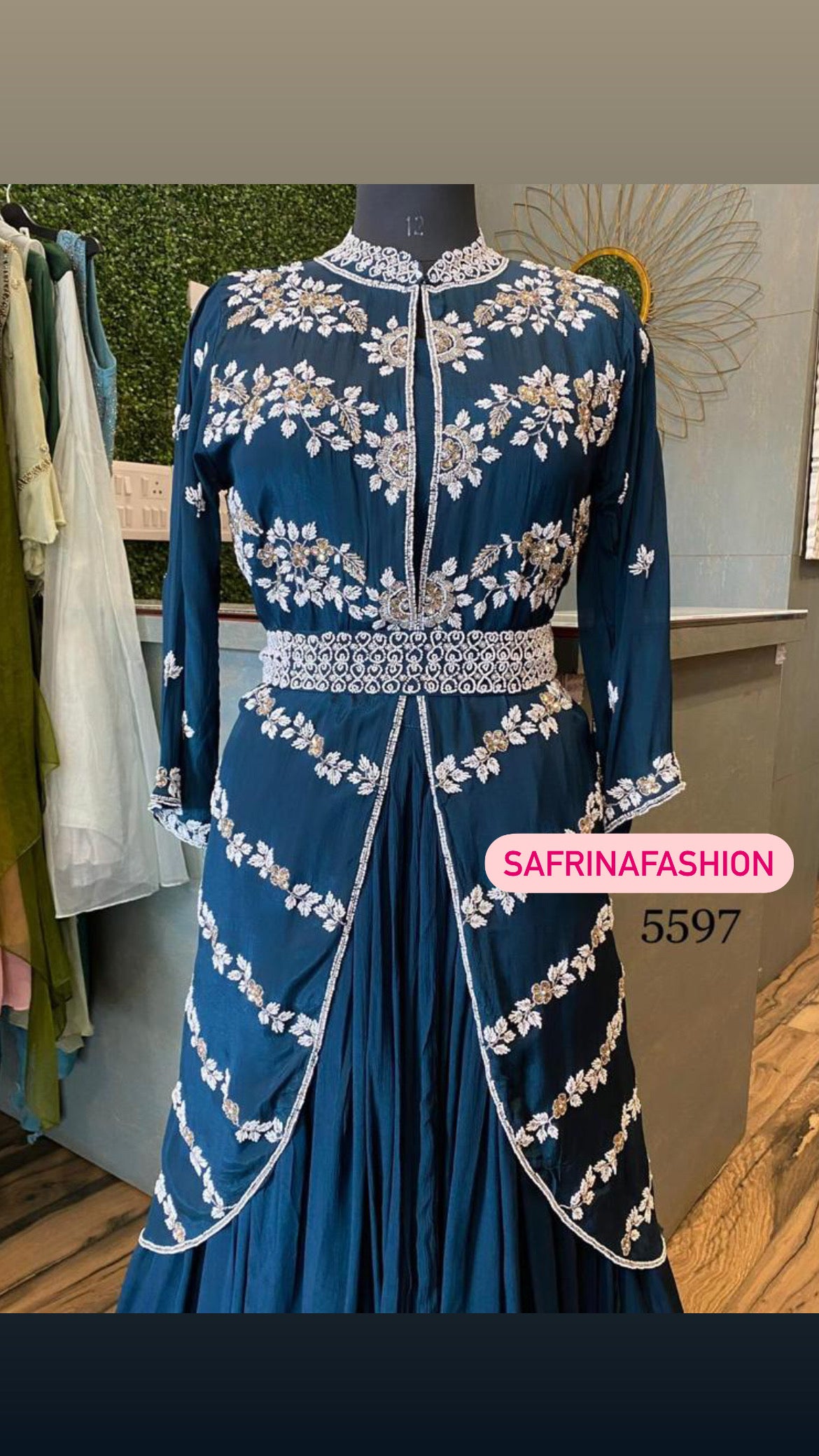 Bimisha indowestern dress partywear dress - Saffronfashionindia