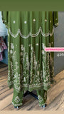 Green lavina Gorgette gown women Dress