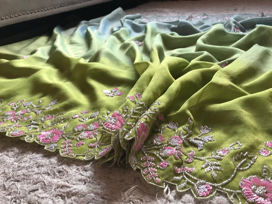 Shaniazi premium tissue organza sarees - Saffronfashionindia