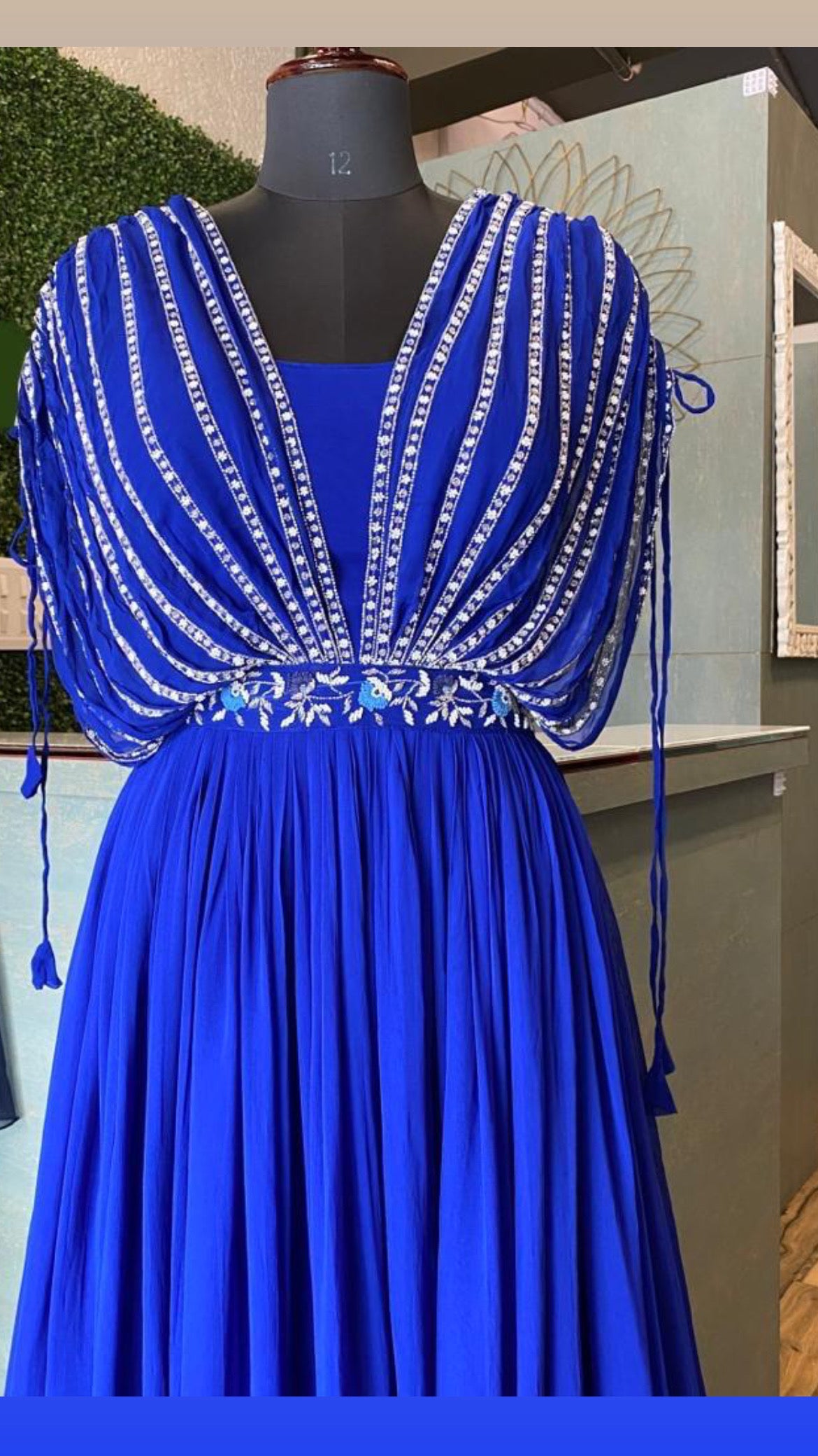 Senorita long partywear reception gown - Saffronfashionindia