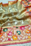Yashodha handwoven banarsi tissue silk saree women saree