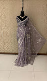 Inisha Partywear saree organza saree sequins saree