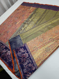 Meenakari kanjeevaram bridal silk saree