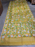 Yellow Muslin Jamdani Saree Tantuj Saree Women sari