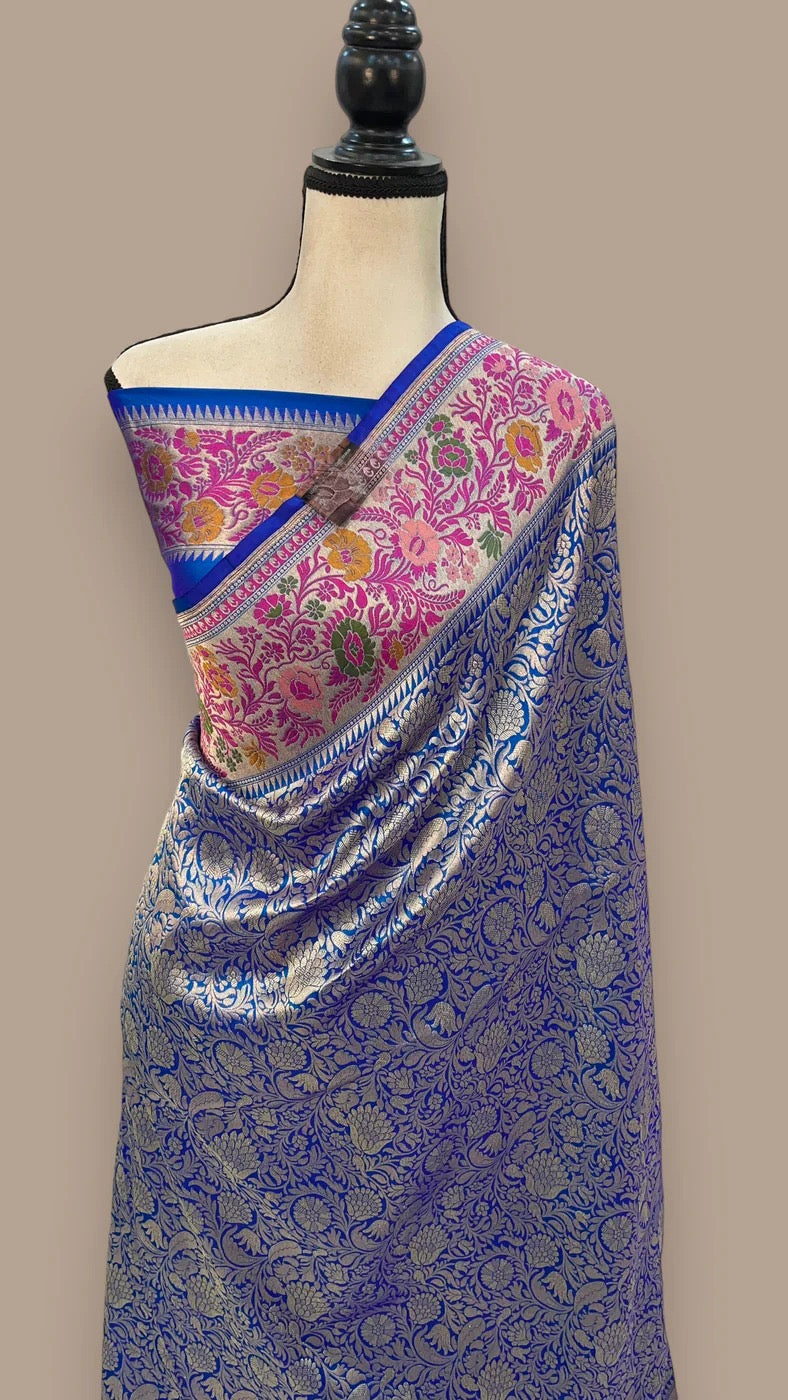 Ruvi katan Silk saree handloom sarees - Saffronfashionindia