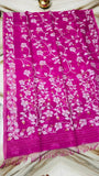 Rani pink muslin Jamdani saree Tantuj sarees