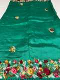 Tussar French knot inspired saree