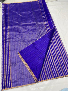 Royal Blue Chanderi saree Indian sarees