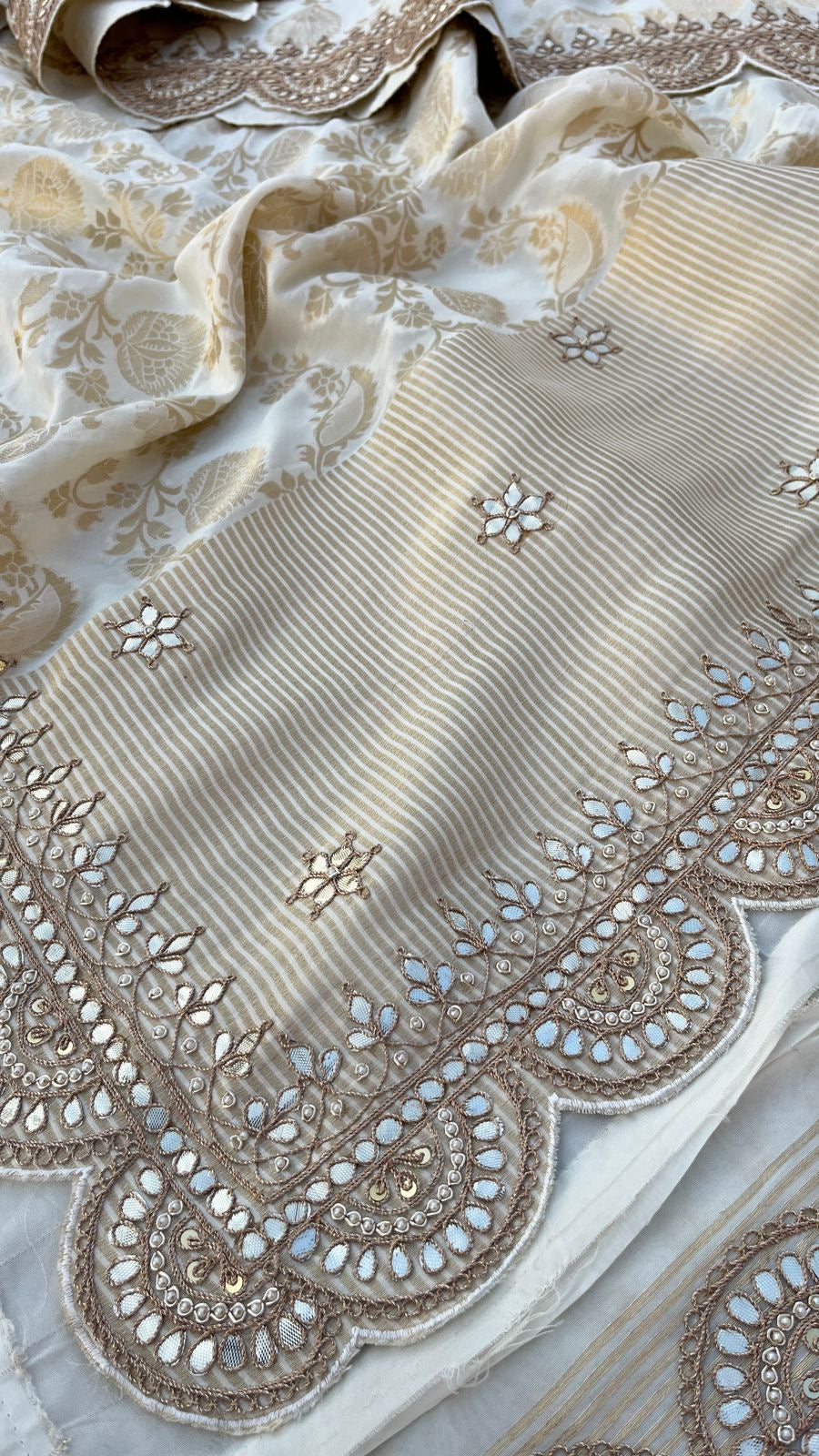 Sultana Khaddi Gorgette Saree Traditional Sarees - Saffronfashionindia